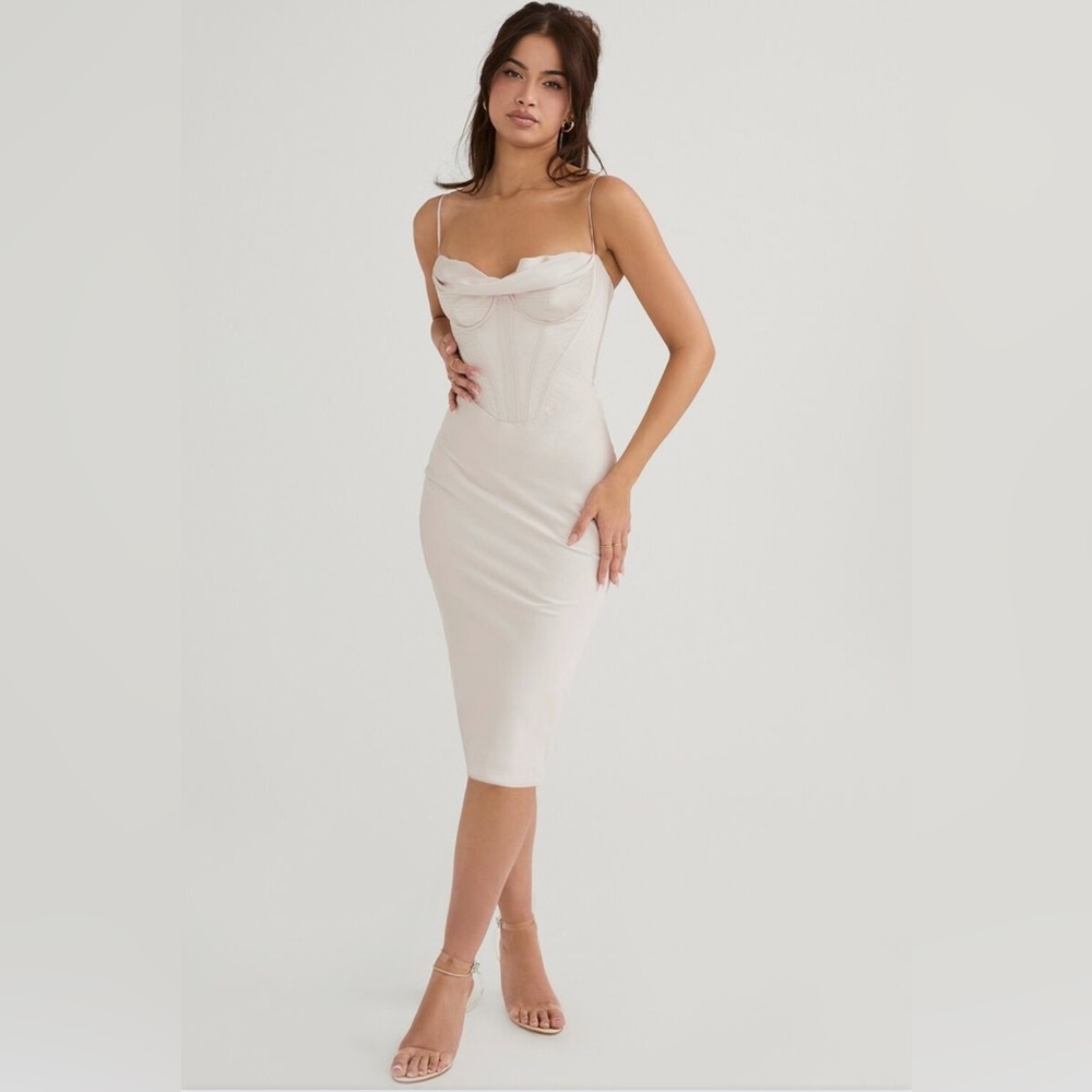 Brand New House of CB Myrna Ivory dress size Small